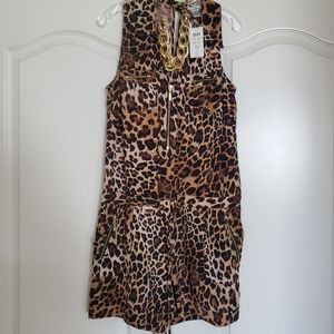 Leopard print shorts jumper